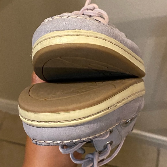 SPERRY| Silver Boat Shoe, women's 7 - Picture 12 of 13